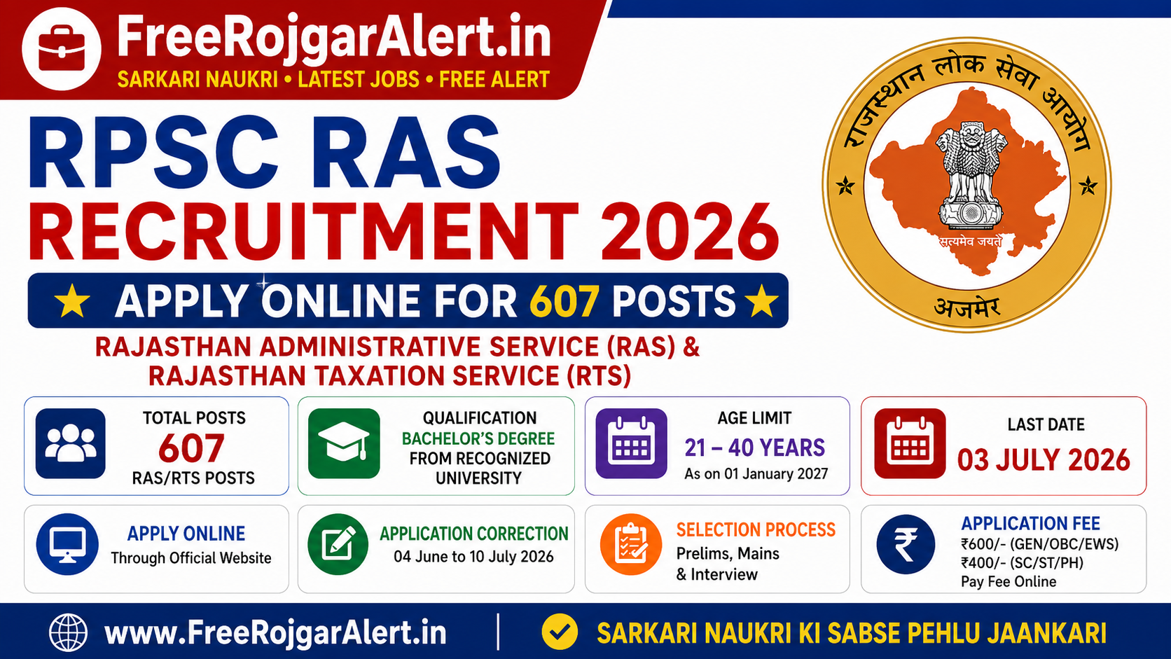 RPSC RAS Recruitment 2026